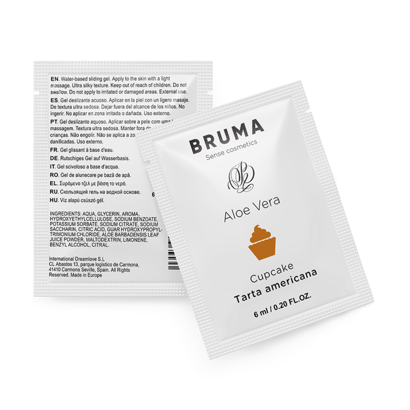 BRUMA - ALOE VERA GLIJGEL CUPCAKE SMAAK 6 ML