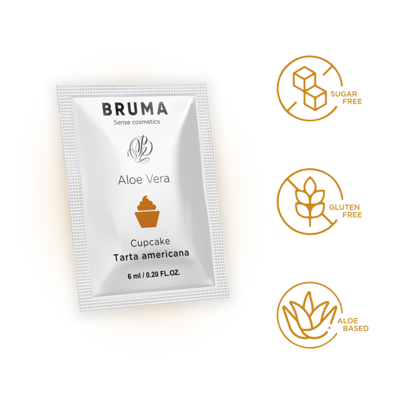 BRUMA - ALOE VERA GLIJGEL CUPCAKE SMAAK 6 ML