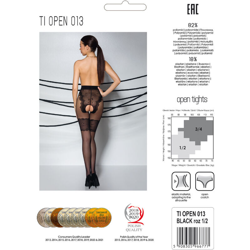 PASSION - TIOPEN 013 ZWARTE MAILLOT 3/4 20/40 DEN