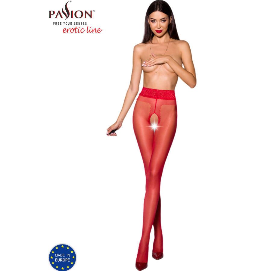 PASSION - TIOPEN 001 RODE MAILLOT 3/4 20 DEN