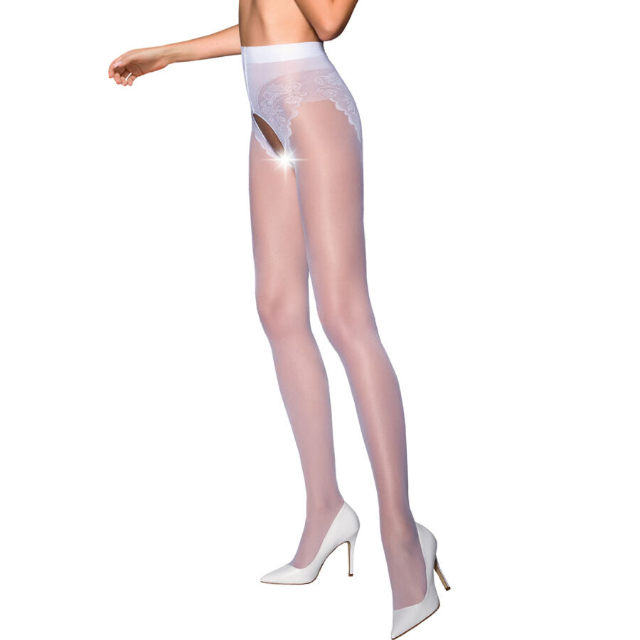 PASSION - TIOPEN 006 WHITE PANTY 1/2 30 DEN