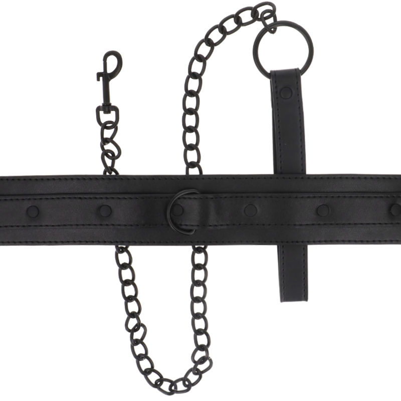 INTENSE - FETISJ VEGAN LEREN HALSBAND