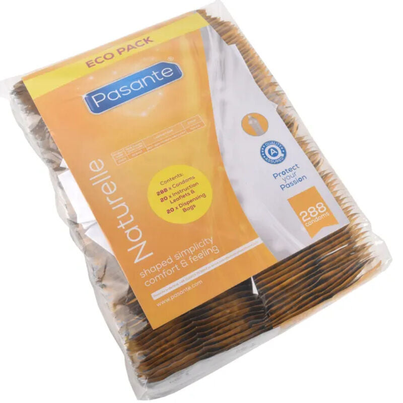 PASANTE - CONDOMS ECO PACK NATURELLE ZAK 288 STUKS