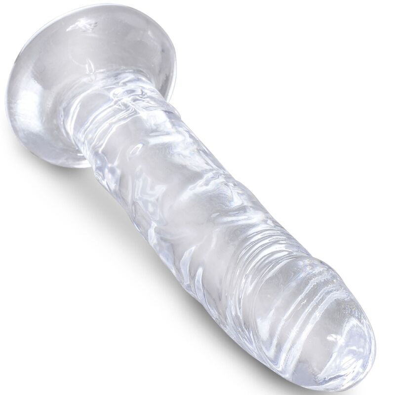 KING COCK - REALISTISCHE DOORZICHTIGE PENIS 15,5 CM TRANSPARANT