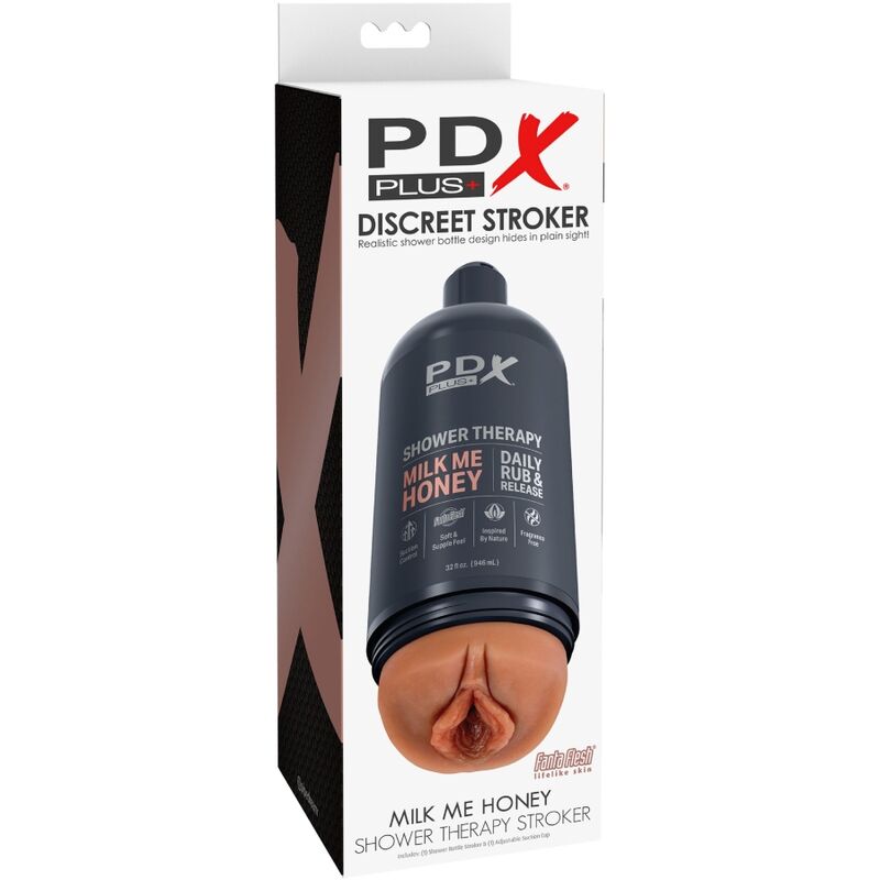 PDX PLUS - STROKER MASTURBATOR DISCREET FLES ONTWERP MELK ME HONING SNOEP SHAMPOO