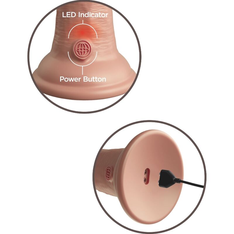 KING COCK - ELITE REALISTISCHE DILDO TRILLEND & SILICONEN 20,3 CM