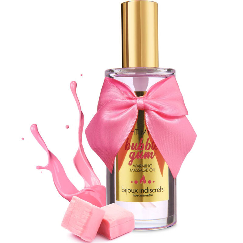 BIJOUX - INDISCRETS LIGHT MY FIRE MASSAGEOLIE WARMTE EFFECT KAUWGOM SMAAK