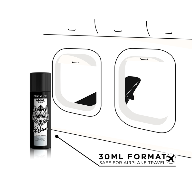 BLACK HOLE - ANAL REPAIR WATERGEDRAGEN ONTSPANNEN MET HYALURON 30 ML