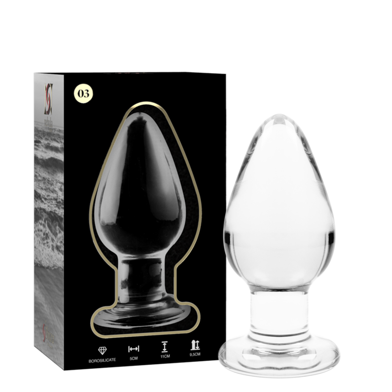 NEBULA SERIE DOOR IBIZA - MODEL 3 PLUG KRISTALHELDER 11 CM -O- 5 CM