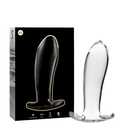 NEBULA SERIE VAN IBIZA - MODEL 5 STEKKER TRANSPARANT KRISTAL 12.5 CM -O- 3.5 CM
