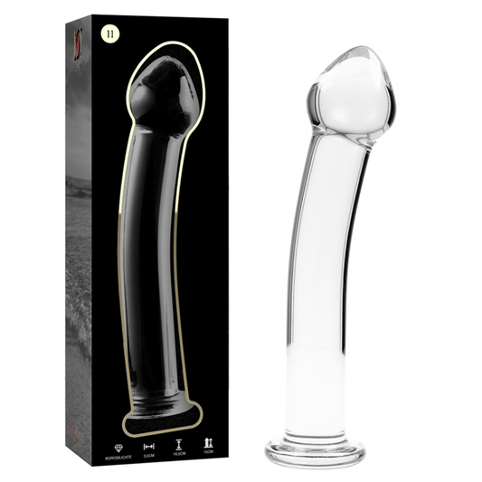 NEBULA-SERIE VAN IBIZA - MODEL 11 TRANSPARANTE KRISTALLEN DILDO 16 CM -O- 3 CM