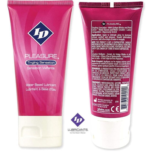 ID PLEASURE - GLIJMIDDEL OP WATERBASIS TINTELEND GEVOEL REISVERPAKKING 60 ML