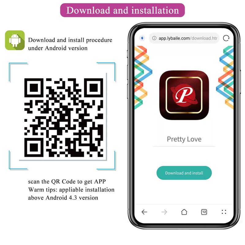 PRETTY LOVE - ROZE FISHER VIBREREND EI MET APP-BEDIENING