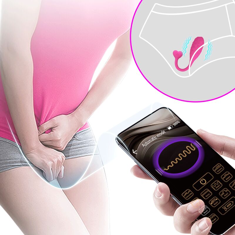 PRETTY LOVE - ROZE FISHER VIBREREND EI MET APP-BEDIENING