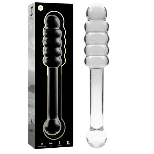 NEBULA SERIES BY IBIZA - MODELO 20 DILDO TRANSPARANT KRISTAL 20.5 CM -O- 3 CM