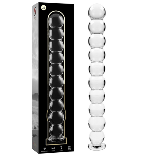 NEBULA SERIES BY IBIZA - MODELO 22 DILDO CRISTAL TRANSPARANT 21,5 CM -O- 2,5 CM