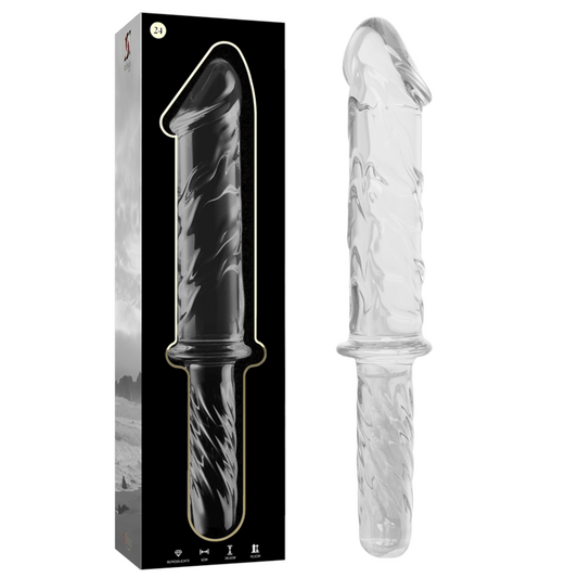 NEBULA SERIE VAN IBIZA - MODEL 24 DILDO BOROSILICAATGLAS HELDER 28.5 CM -O- 5 CM