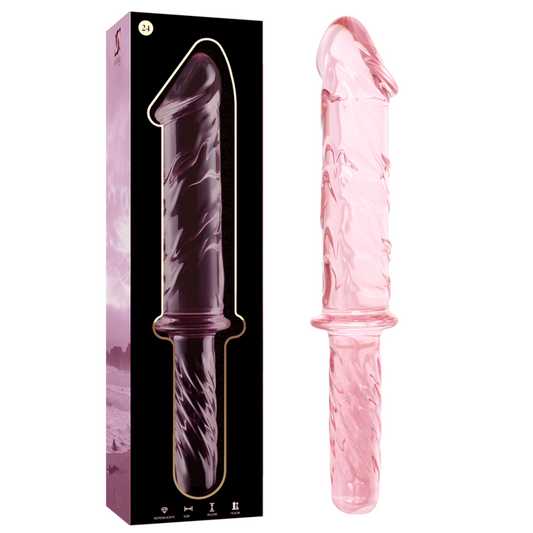 NEBULA SERIE DOOR IBIZA - MODEL 24 DILDO KRISTAL ROZE 28,5 CM -Ø- 5 CM