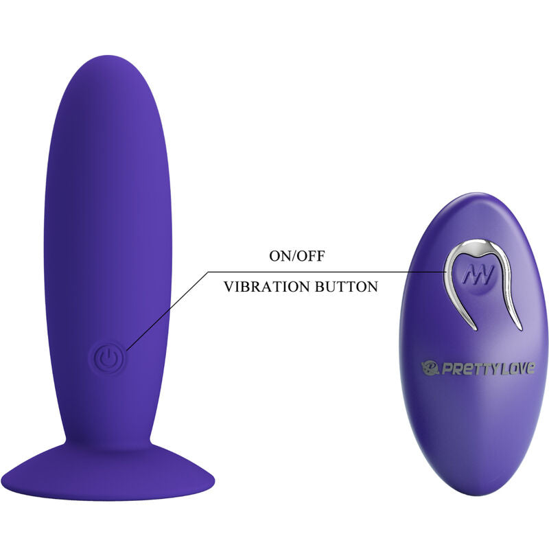 PRETTY LOVE - YOUTH ANALE PLUG VIBRATOR MET AFSTANDSBEDIENING PAARS