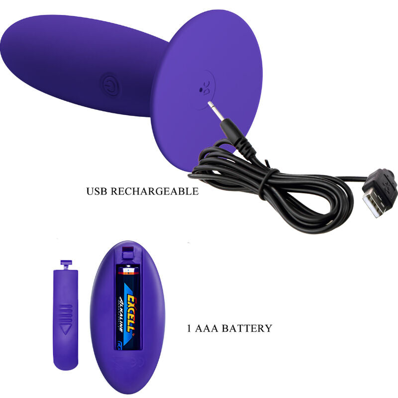 PRETTY LOVE - YOUTH ANALE PLUG VIBRATOR MET AFSTANDSBEDIENING PAARS