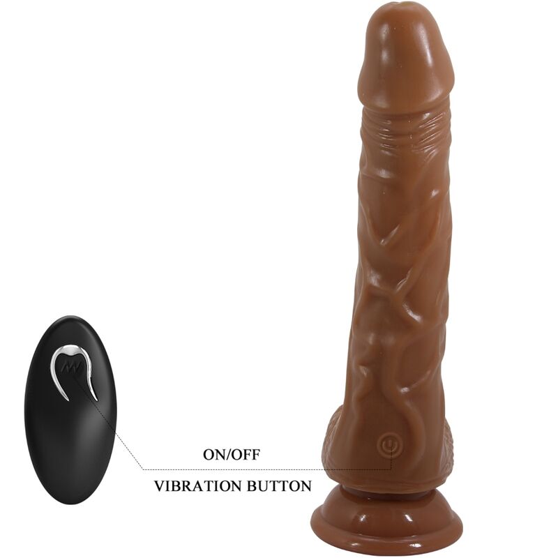 BAILE - BODACH REALISTISCHE VIBRATOR MET AFSTANDSBEDIENING EN ZUIGNAP