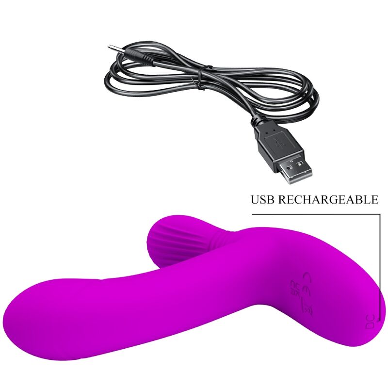 PRETTY LOVE - GERI KLITORISMASSAGER ROZE AFSTANDSBEDIENING