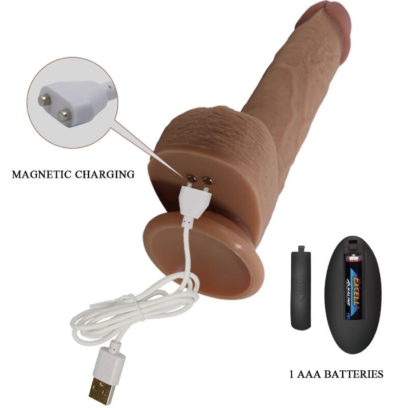 PRETTY LOVE - TOMMY REALISTISCHE DILDO VIBRATOR 22,5 CM