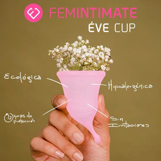 FEMINTIMATE - EVE NIEUWE SILICONEN MENSTRUATIECUP - MAAT M