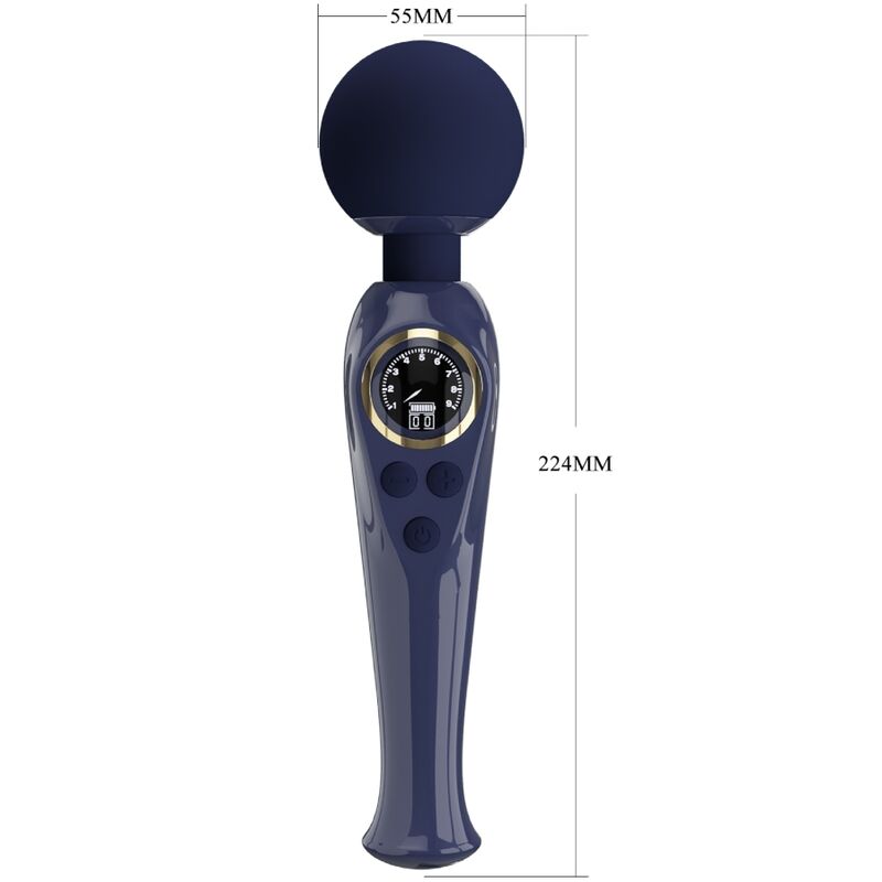 PRETTY LOVE - SKYLER VIBRATOR WAND BLAUW