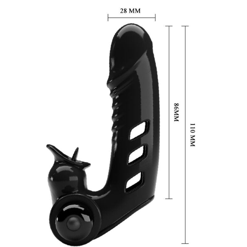 PRETTY LOVE - CORBIN BLACK VIBRATOR VINGERHOESJE