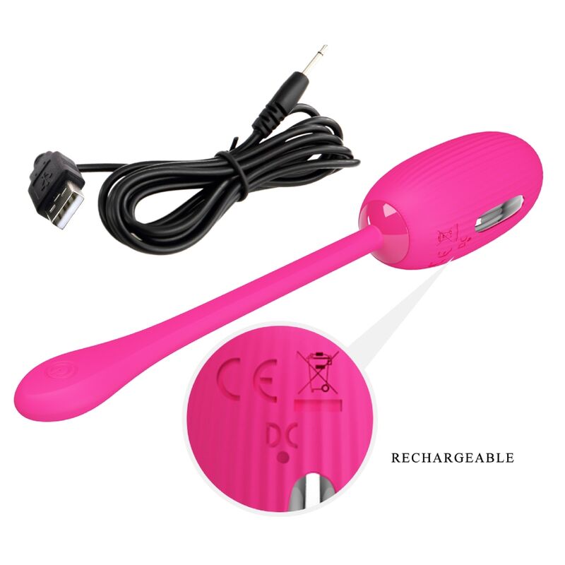 PRETTY LOVE - DOREEN OPLAADBAAR TRILEI MAGENTA AFSTANDSBEDIENING