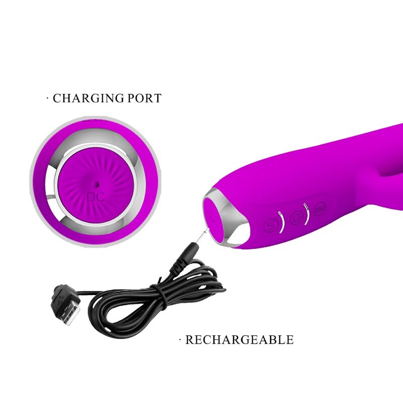 PRETTY LOVE - REGINA OPLAADBARE VIBRATOR-ZUIGGEL PAARS