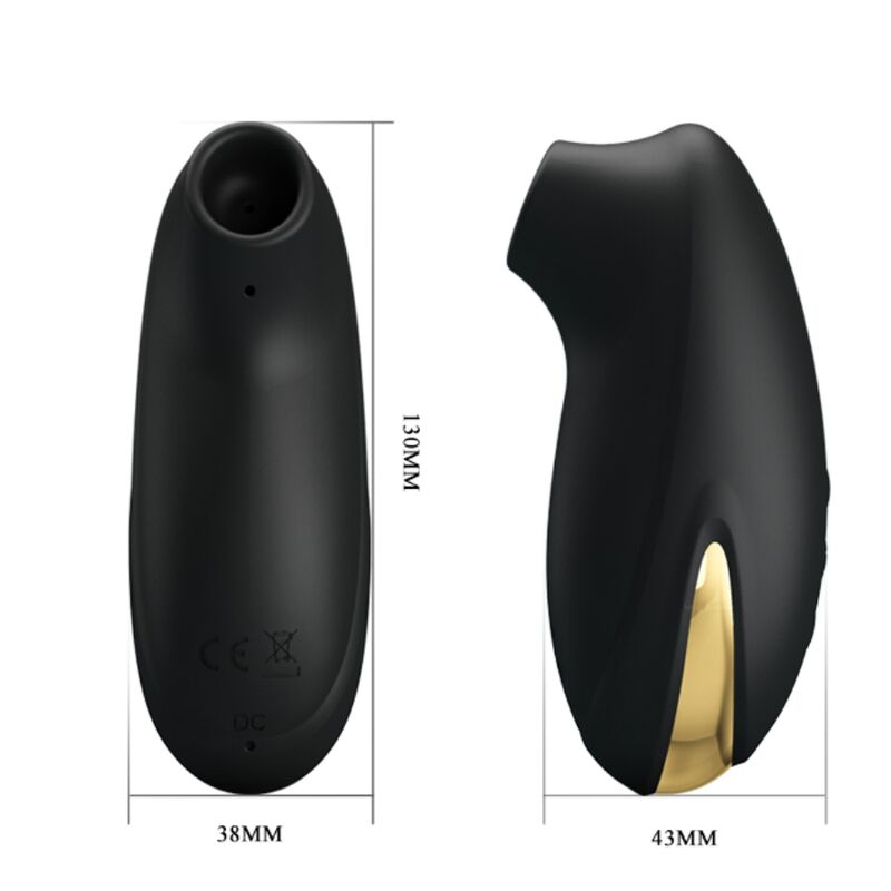PRETTY LOVE - LUXE OPLAADBARE ZUIGMASSAGER ZWART