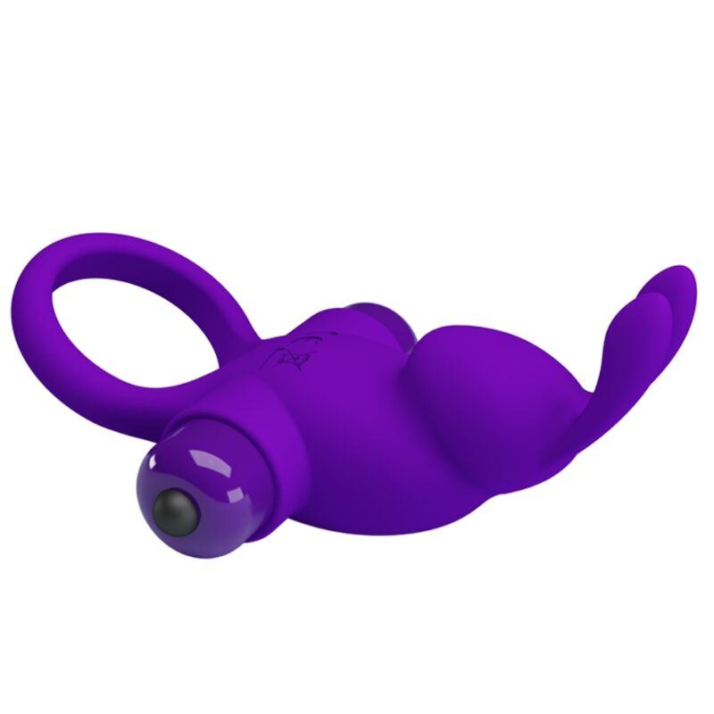 PRETTY LOVE - VIBRATORRING MET KONIJN VOOR PAARSE PENIS