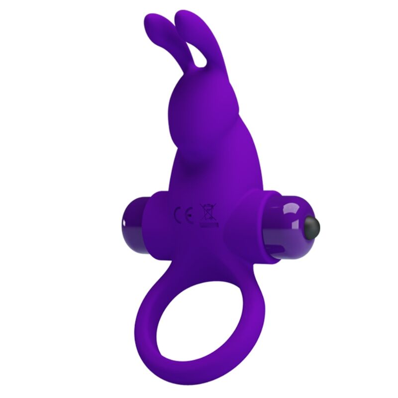 PRETTY LOVE - VIBRATORRING MET KONIJN VOOR PAARSE PENIS