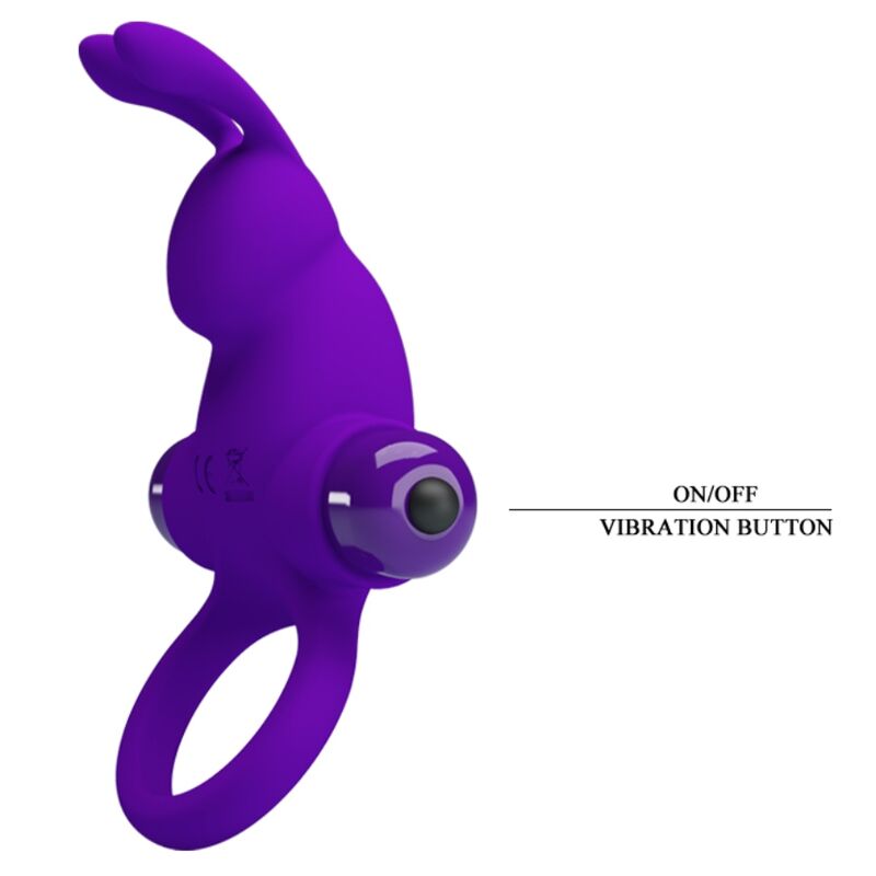 PRETTY LOVE - VIBRATORRING MET KONIJN VOOR PAARSE PENIS