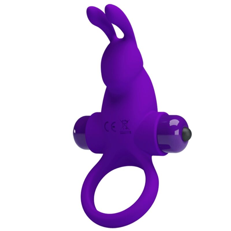 PRETTY LOVE - VIBRATORRING MET KONIJN VOOR PAARSE PENIS