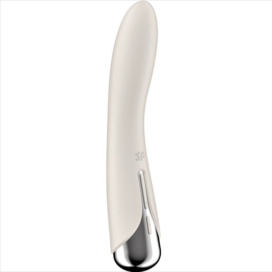 SATISFYER - SPINNING VIBE 1 G-SPOT ROTERENDE VIBRATOR BEIGE