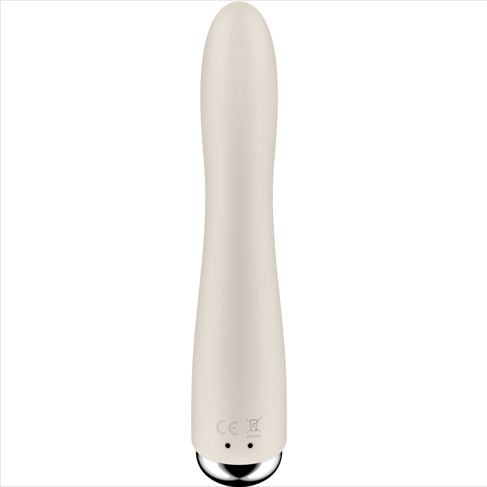 SATISFYER - SPINNING VIBE 1 G-SPOT ROTERENDE VIBRATOR BEIGE