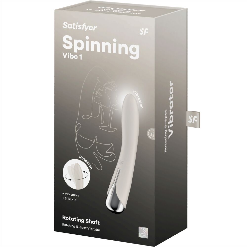 SATISFYER - SPINNING VIBE 1 G-SPOT ROTERENDE VIBRATOR BEIGE
