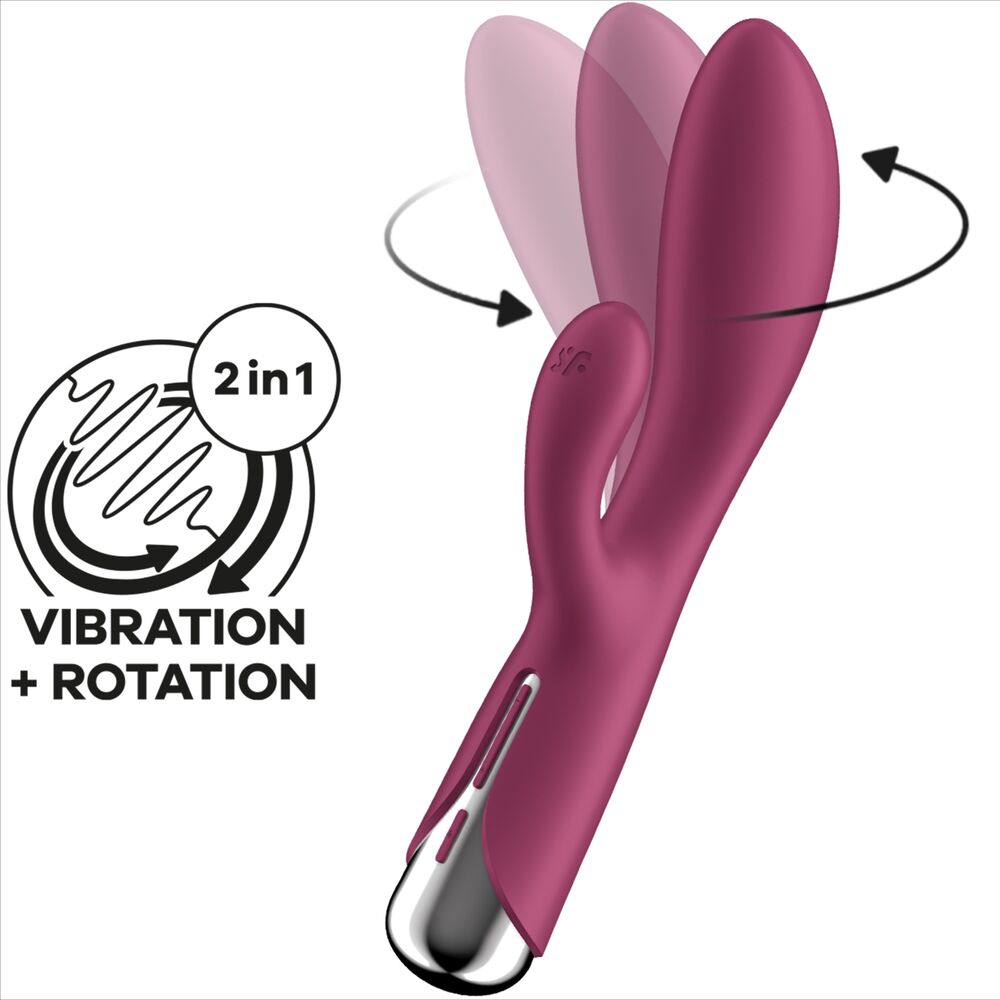 SATISFYER - SPINNING RABBIT 1 CLITORIS- EN G-PUNT STIMULATIE ROOD