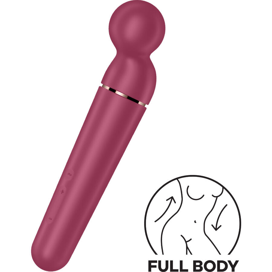 SATISFYER - PLANET WAND-ER VIBRERENDE MASSAGER BERRY