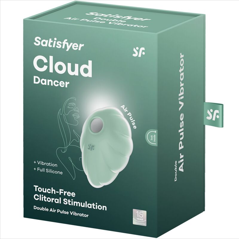 SATISFYER - CLOUD DANCER GROEN LUCHTDRUKVIBRATOR