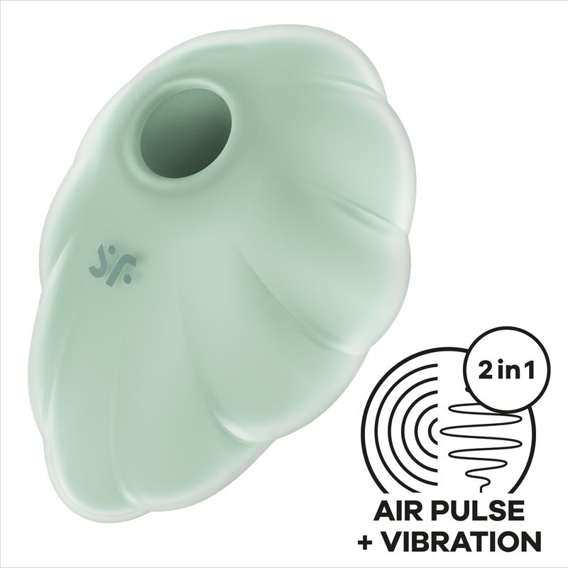 SATISFYER - CLOUD DANCER GROEN LUCHTDRUKVIBRATOR