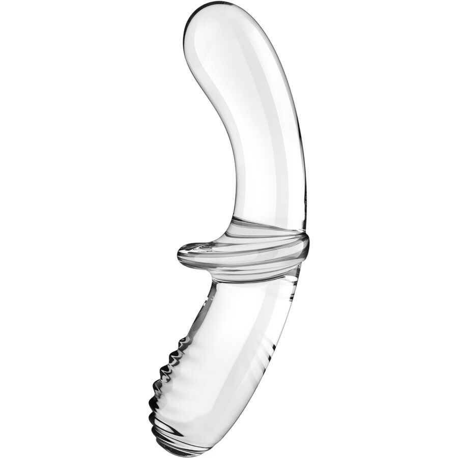 SATISFYER - DUBBELE KRISTALLEN DILDO TRANSPARANT
