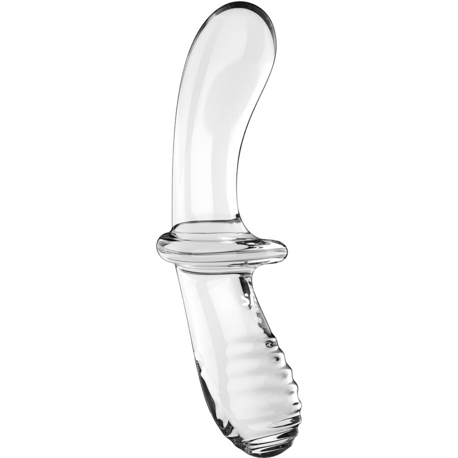 SATISFYER - DUBBELE KRISTALLEN DILDO TRANSPARANT
