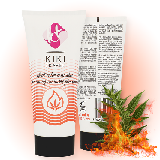 KIKÍ TRAVEL - CANNABIS WARMTE EFFECT GLIJMIDDEL 50 ML