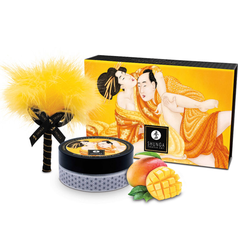 SHUNGA - EETBARE MASSAGEPOEDER KIT MANGO
