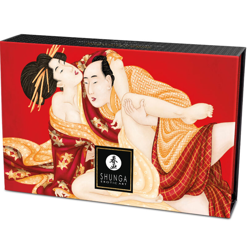 SHUNGA - AARDBEI EETBAAR MASSAGEPOEDER PAKKET