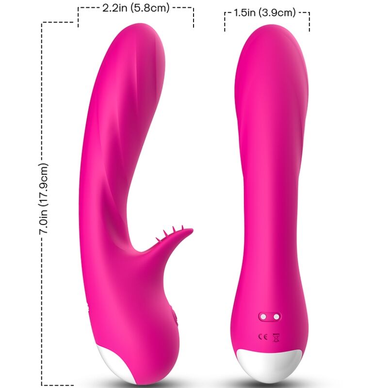 ARMONY - ROMANCE VIBRATOR MET STIMULATOR FUCHSIA